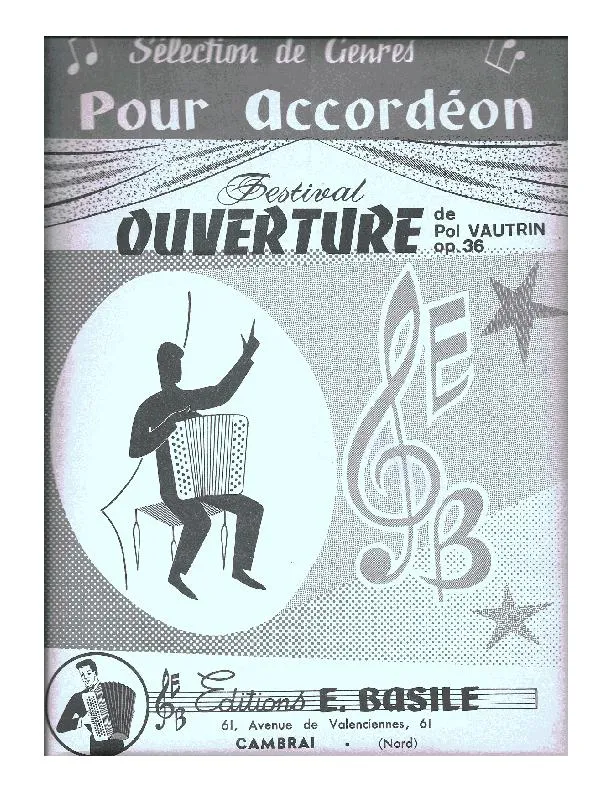 télécharger la partition d'accordéon Festival Ouverture au format PDF