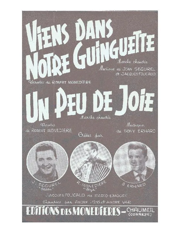 télécharger la partition d'accordéon Un peu de joie (Orchestration) (Marche Chantée) au format PDF