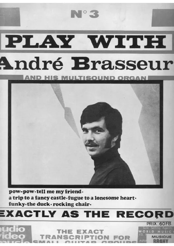 télécharger la partition d'accordéon André Brasseur and his multisound organ (Recueil n°3) au format PDF