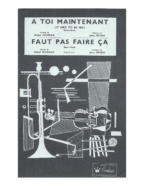 télécharger la partition d'accordéon A toi maintenant (It had to be me ) (Orchestration Complète) (Slow Rock) au format PDF