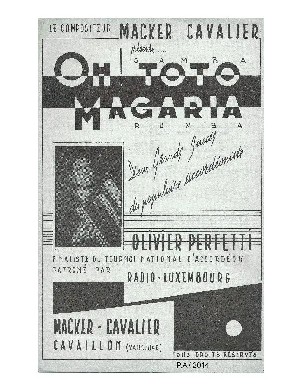 télécharger la partition d'accordéon Magaria (Orchestration Complète) (Rumba) au format PDF