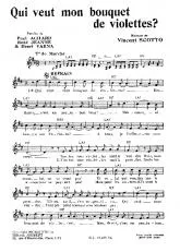 télécharger la partition d'accordéon Qui veut mon bouquet de violettes (Marche Chantée) au format PDF