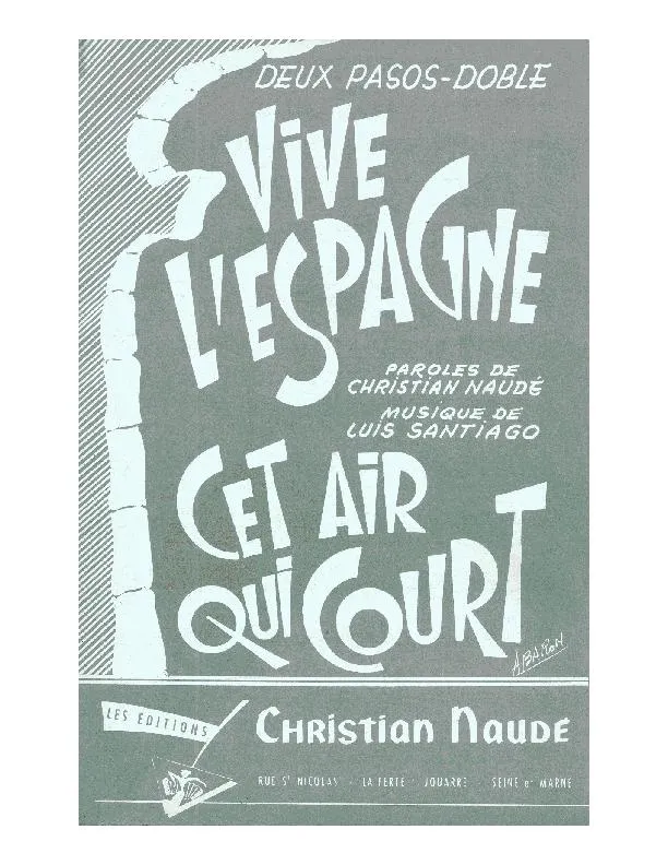 télécharger la partition d'accordéon Cet air qui court (Orchestration Complète) (Paso Doble) au format PDF