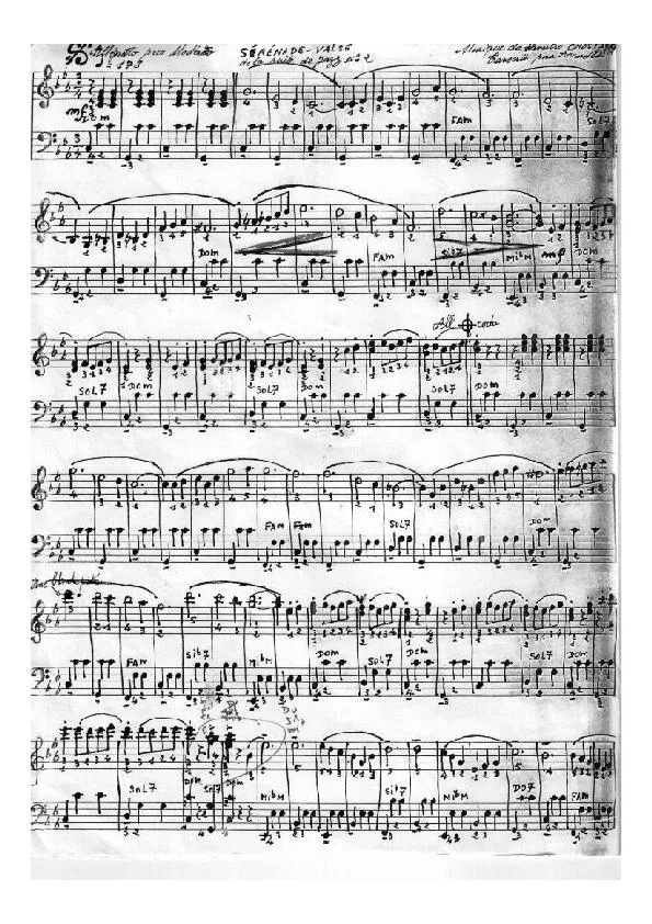 télécharger la partition d'accordéon Sérénade Valse de la suite de jazz n° 2 (Manuscrite) au format PDF