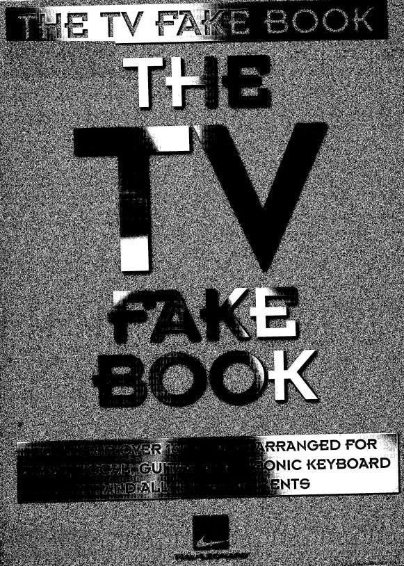 télécharger la partition d'accordéon The TV fake book au format PDF