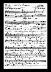 télécharger la partition d'accordéon Tendre Boléro (Manuscrite) au format PDF