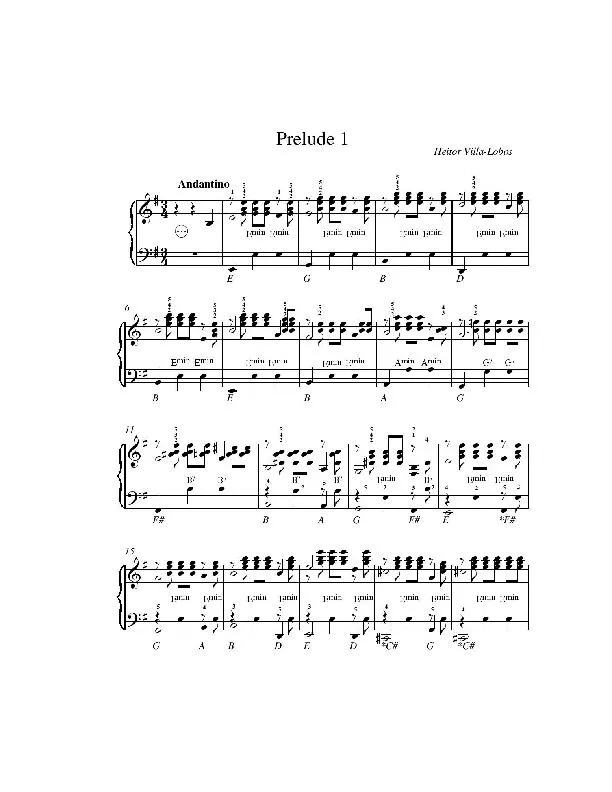 télécharger la partition d'accordéon Prelude 1 au format PDF