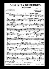 télécharger la partition d'accordéon Senorita de Burgos (Paso Doble) au format PDF