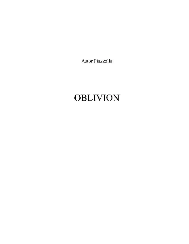 télécharger la partition d'accordéon Oblivion  (Pour 3 accordéons) au format PDF