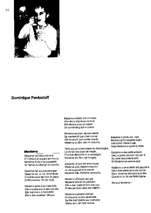 télécharger la partition d'accordéon Madame au format PDF