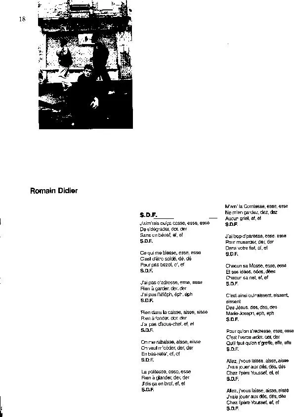 télécharger la partition d'accordéon S.D.F. au format PDF