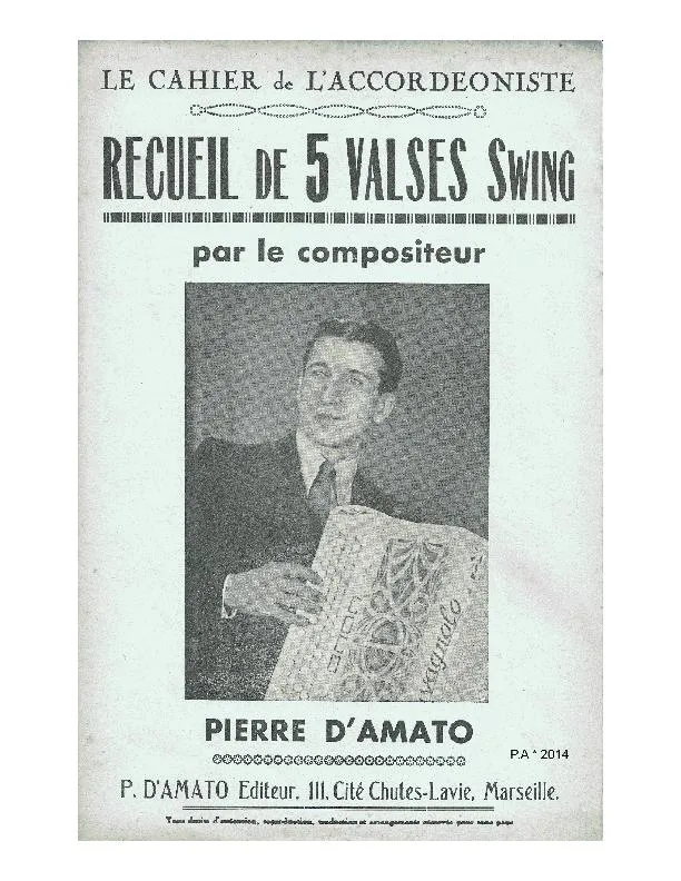 télécharger la partition d'accordéon Recueil de 5 Valses Swing au format PDF