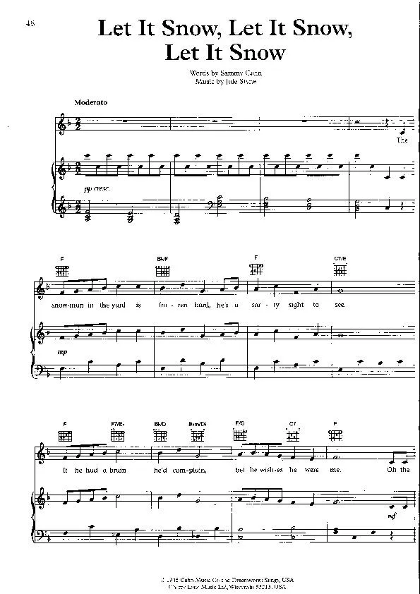 télécharger la partition d'accordéon Let It Snow Let It Snow Let It Snow (Orchestration) au format PDF