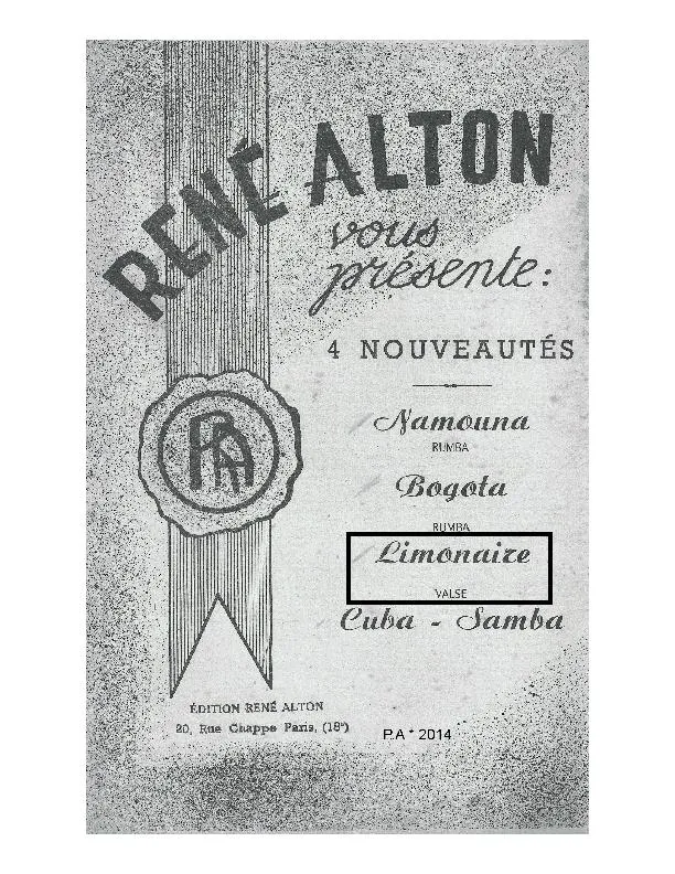 télécharger la partition d'accordéon Limonaire (Orchestration Compète) (Valse) au format PDF