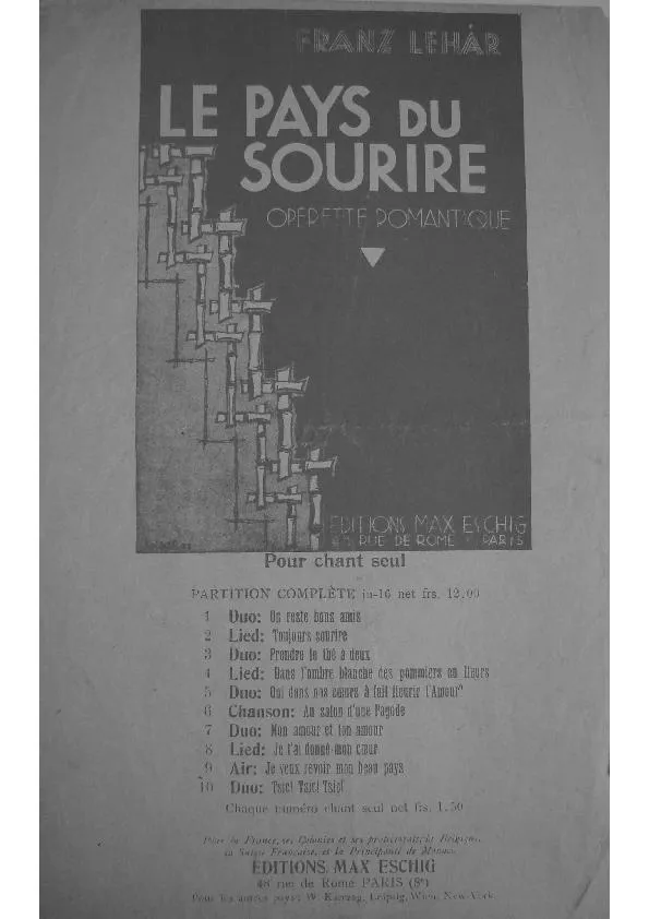 télécharger la partition d'accordéon Mon amour et ton amour (Extrait de l'opérette: Le pays du sourire) au format PDF