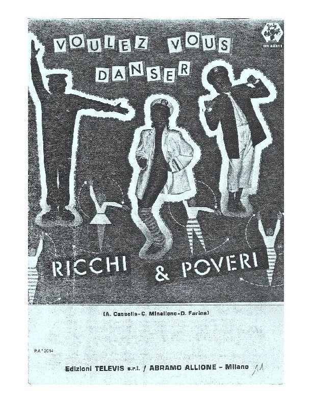 télécharger la partition d'accordéon Voulez vous danser (Chant : Ricchi e Poveri) au format PDF