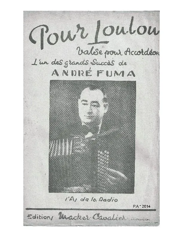 télécharger la partition d'accordéon Pour Loulou (Valse) au format PDF