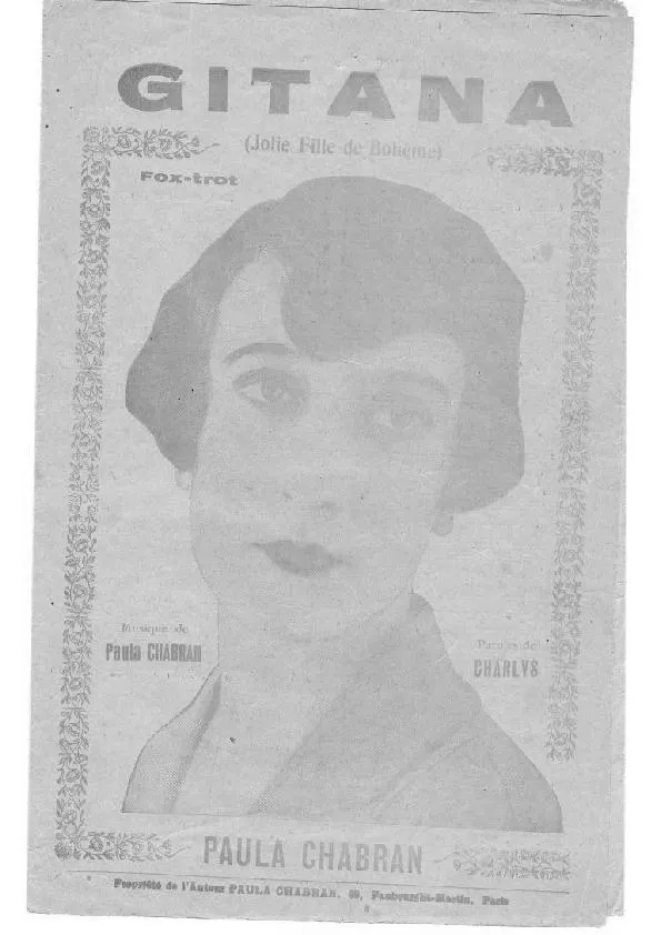 télécharger la partition d'accordéon Gitana (Jolie fille de bohême) (Fox Trot) au format PDF