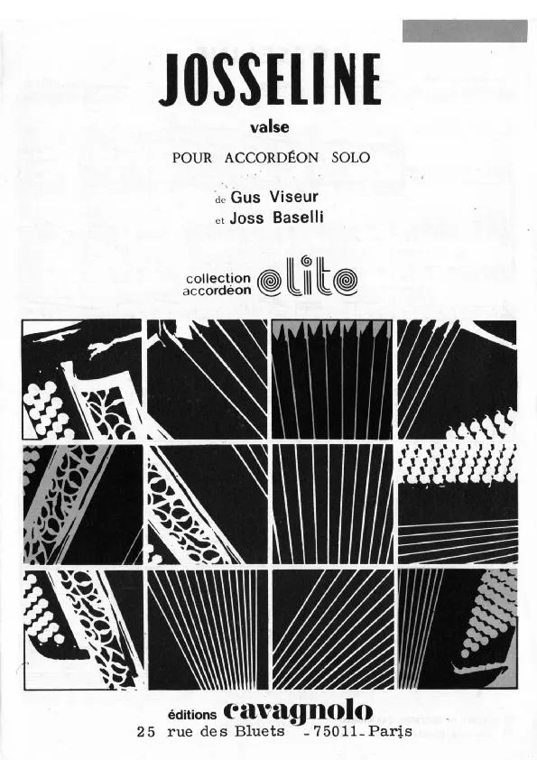 télécharger la partition d'accordéon Josseline (Valse) au format PDF