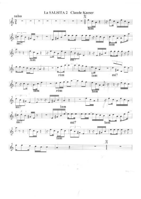télécharger la partition d'accordéon La Salsita 2 (Salsa) au format PDF