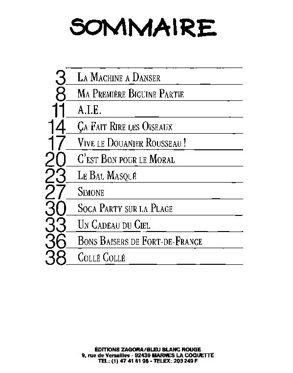 télécharger la partition d'accordéon Les HITS de la Compagnie Créole (12 Titres) au format PDF