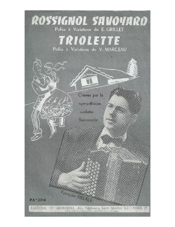 télécharger la partition d'accordéon Le rossignol Savoyard (Polka à Variations) au format PDF