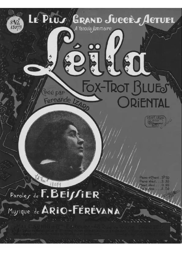 télécharger la partition d'accordéon Léïla (Fox Trot Blues Oriental) au format PDF