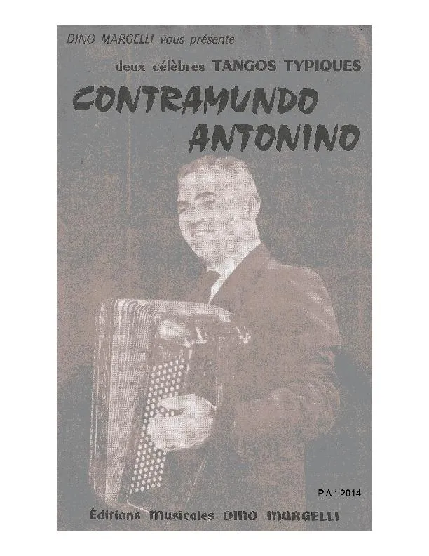 télécharger la partition d'accordéon Contramundo (Tango Typique) au format PDF