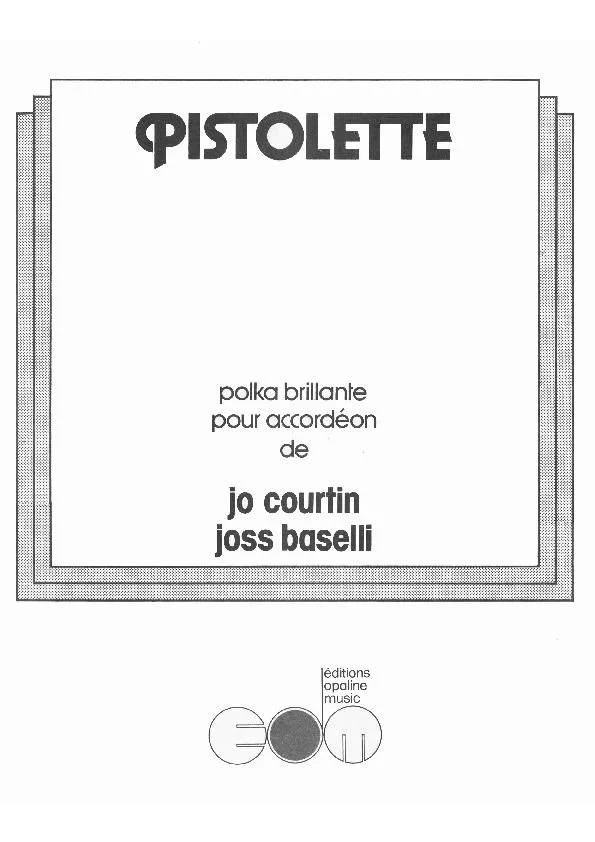 télécharger la partition d'accordéon Pistolette (Polka Brillante) au format PDF