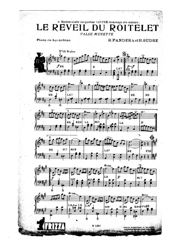 télécharger la partition d'accordéon Le réveil du Roitelet (Valse Musette) au format PDF
