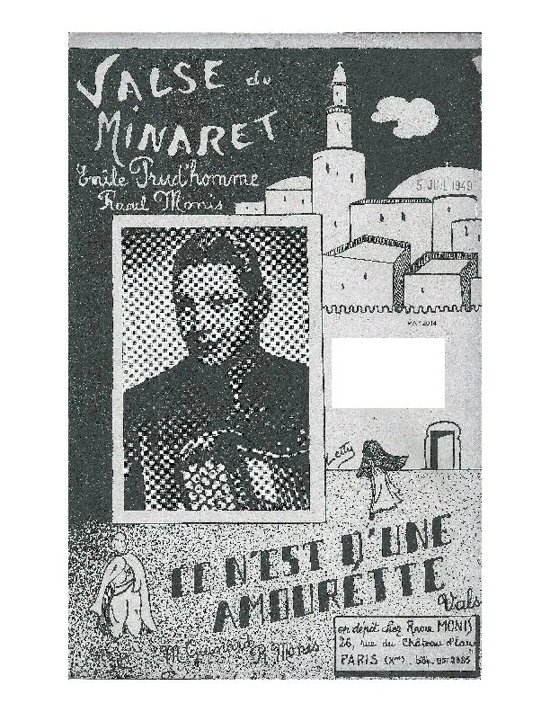 télécharger la partition d'accordéon La valse du Minaret au format PDF