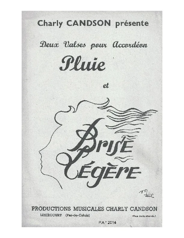 télécharger la partition d'accordéon Brise légère (Valse) au format PDF