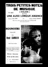télécharger la partition d'accordéon Trois petites notes de musique (Du Film : Une aussi longue absence) au format PDF