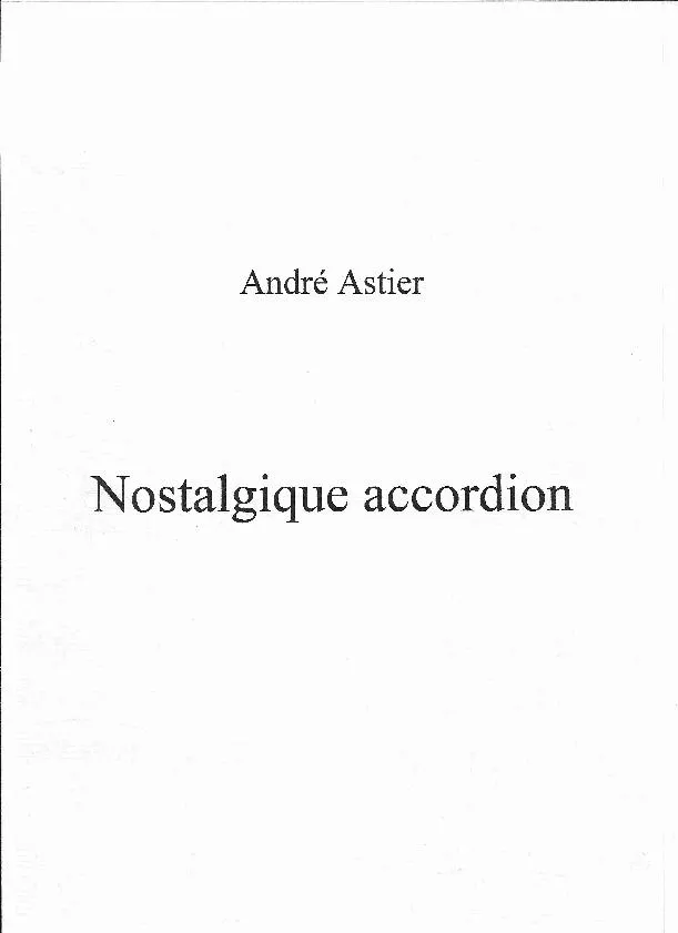 télécharger la partition d'accordéon Nostalgique Accordéon (Nostalgique Accordion) au format PDF