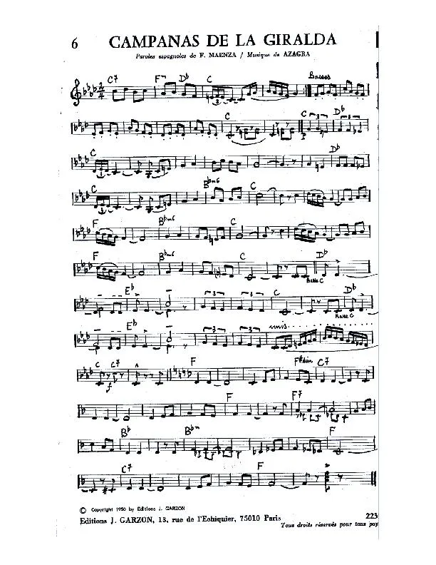 télécharger la partition d'accordéon Campanas de la Giralda (Paso Doble) au format PDF