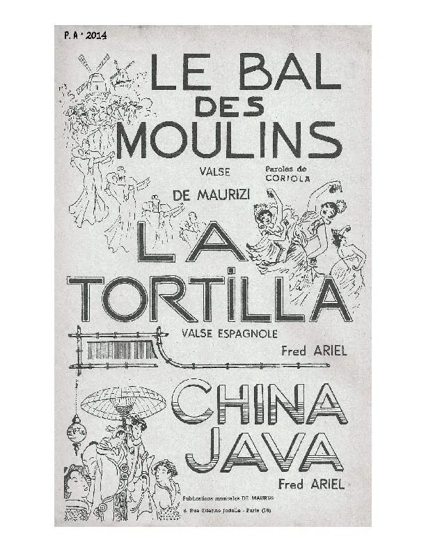 télécharger la partition d'accordéon China Java au format PDF