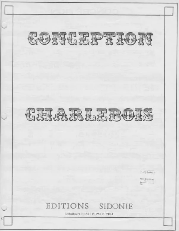 télécharger la partition d'accordéon Conception au format PDF