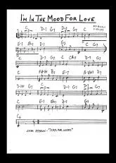 télécharger la partition d'accordéon I'm in the mood for love (Manuscrit) au format PDF
