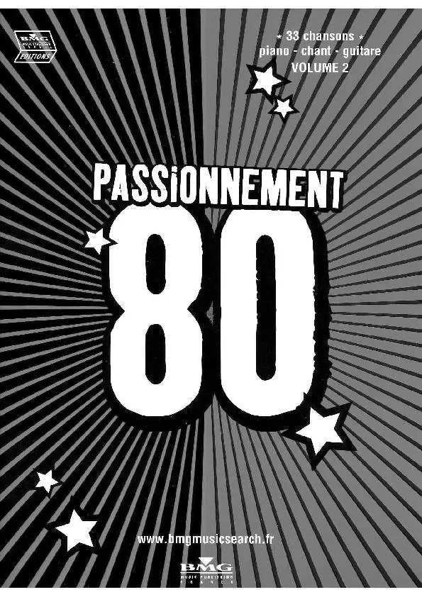 télécharger la partition d'accordéon Recueil Passionnément 80 (Volume 2) (33 titres) au format PDF