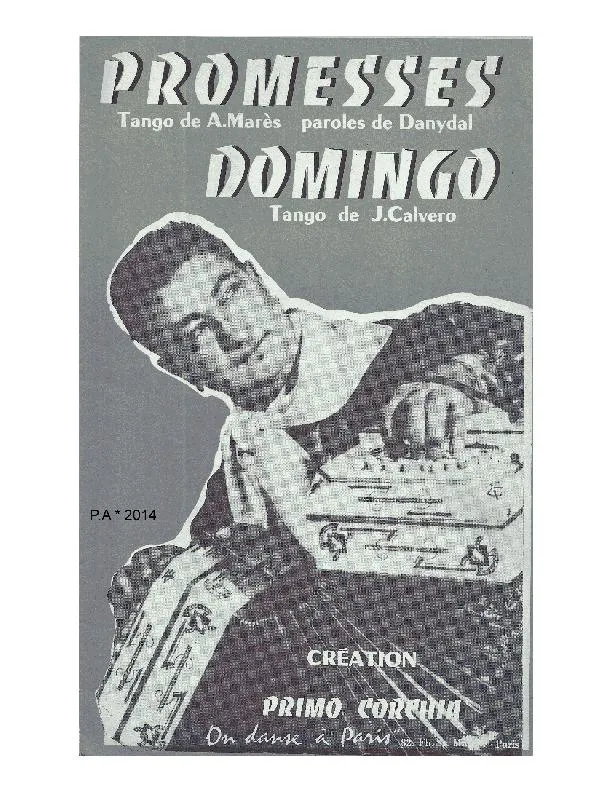 télécharger la partition d'accordéon Domingo (Tango) au format PDF