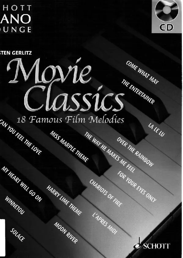 télécharger la partition d'accordéon Movie Classics n°1 (18 famous film mélodies) au format PDF