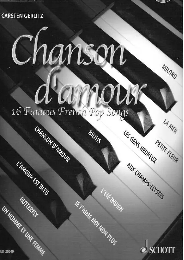 télécharger la partition d'accordéon Chanson d'amour (16 famous French pop songs) au format PDF