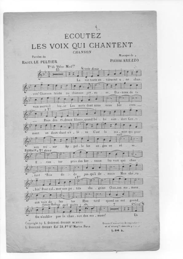 télécharger la partition d'accordéon Ecoutez les voix qui chantent (Valse Chantée) au format PDF