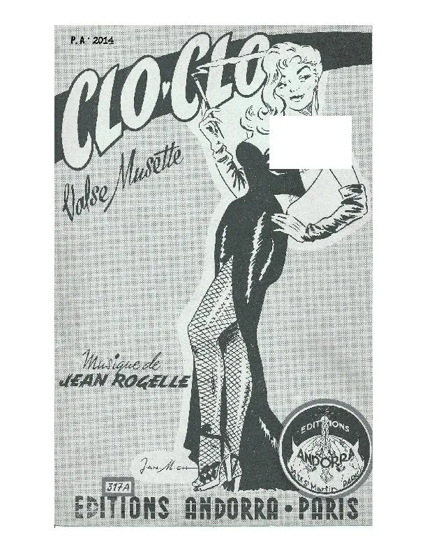télécharger la partition d'accordéon Clo Clo (Valse Musette) au format PDF