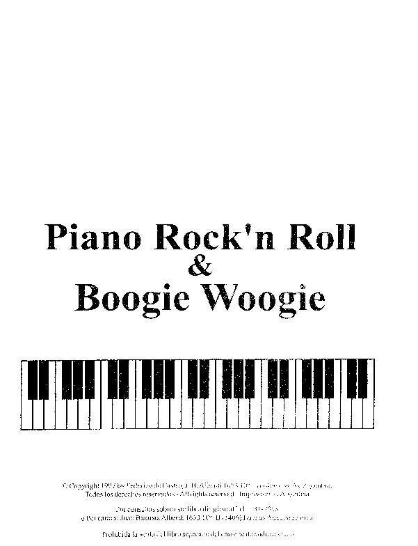 télécharger la partition d'accordéon Piano Rock'n Roll & Boogie Woogie au format PDF