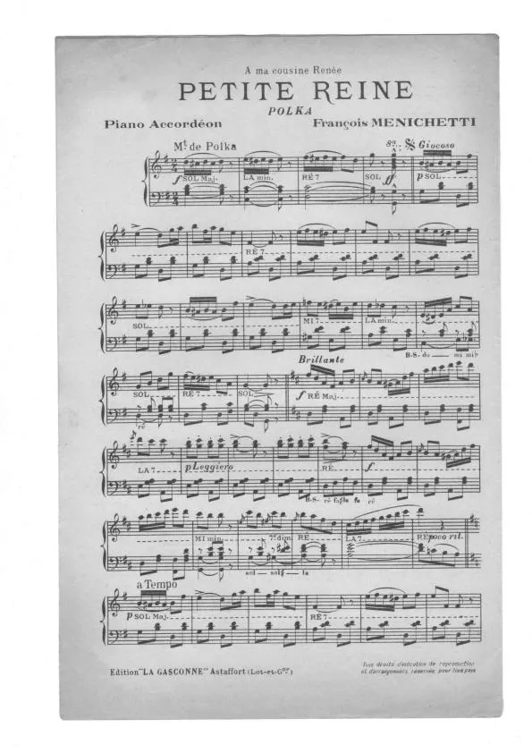 télécharger la partition d'accordéon Petite reine (Polka) au format PDF