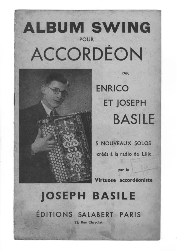 télécharger la partition d'accordéon Album Swing pour accordéon par Enrico et Joseph Basile (5 Nouveaux Solos) au format PDF
