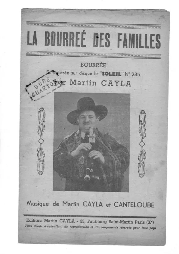 télécharger la partition d'accordéon La bourrée des familles au format PDF