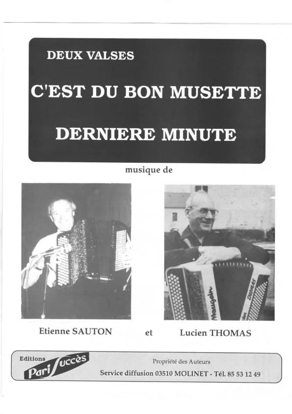 télécharger la partition d'accordéon C'est du bon musette (Valse) au format PDF