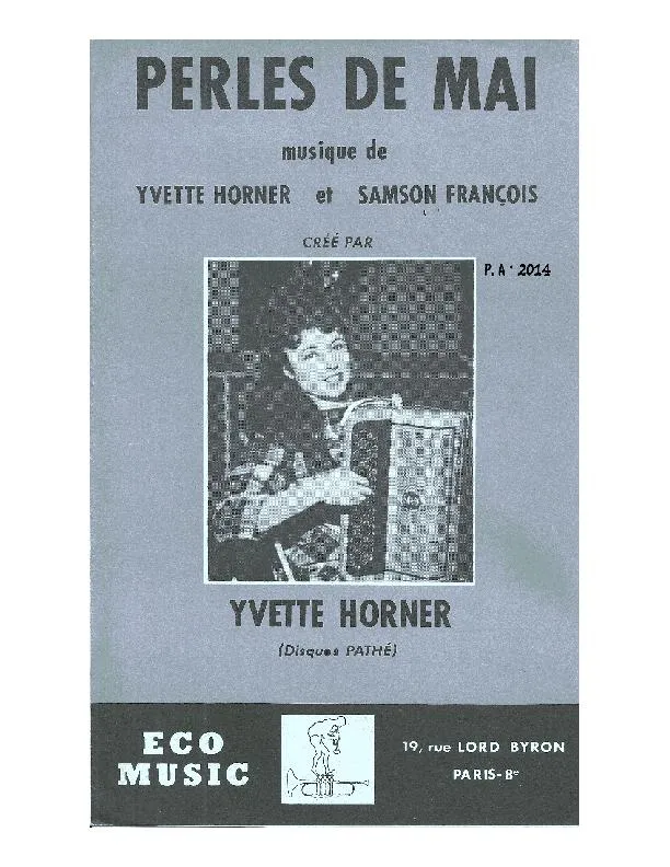 télécharger la partition d'accordéon Perles de mai (Valse) au format PDF